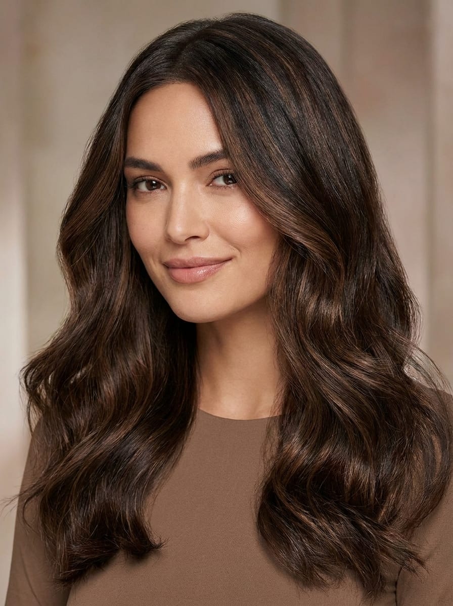 Mocha Balayage - Balayage braune Haare